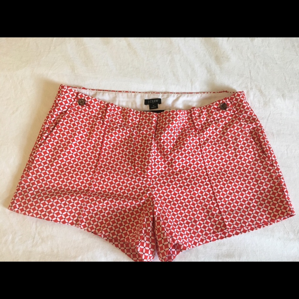 J. Crew City Fit Chino Shorts Geometric